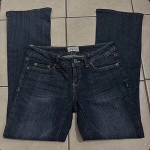 Aeropostale Women's Low Rise Dark Wash Bootcut Jeans